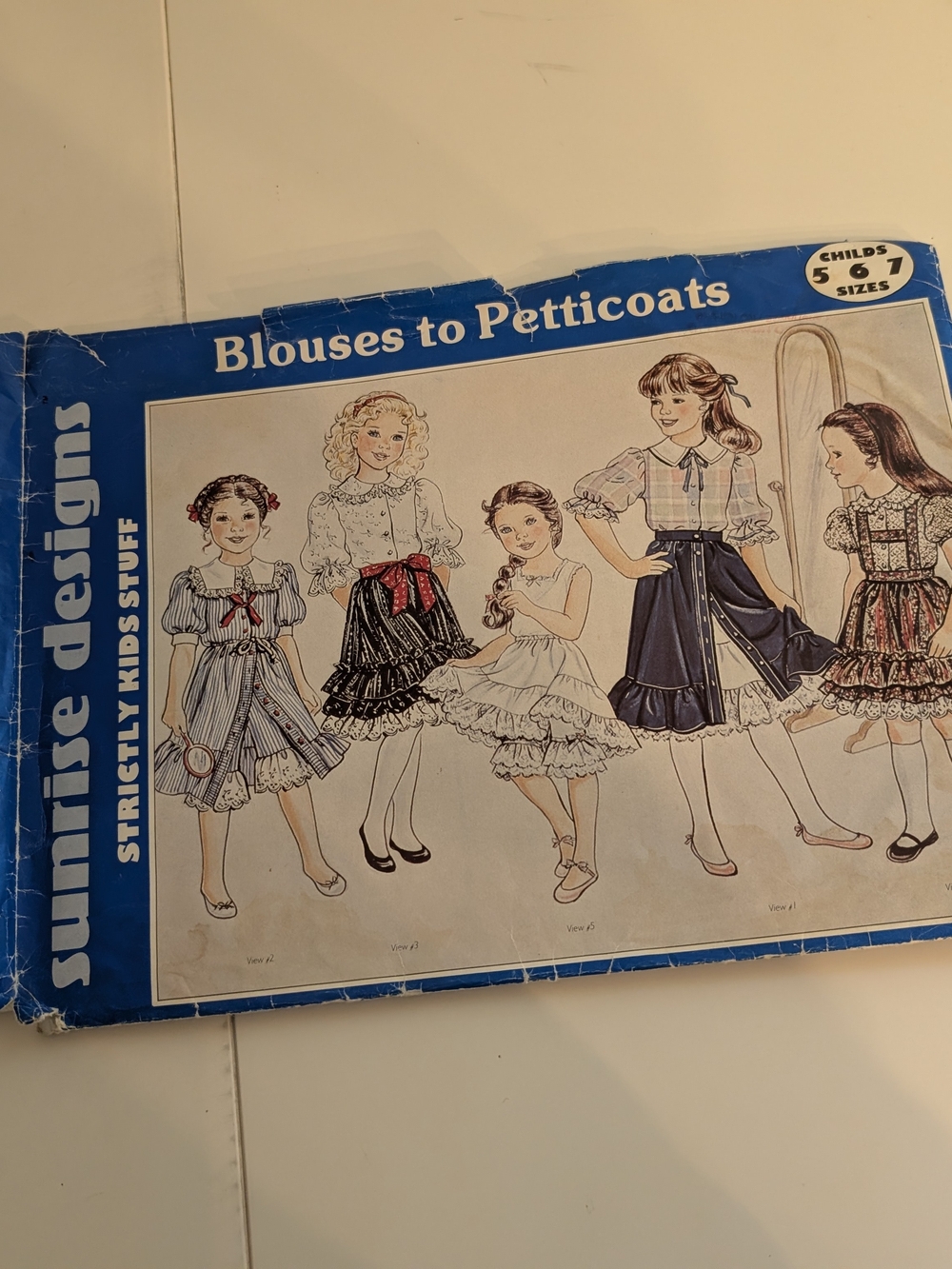Girls Petticoat Skirt - Kids Bottoms Sewing Retro Vintage Pattern Diy